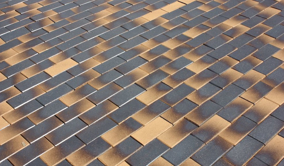 Тротуарная плитка / брусчатка Клинкерная ABC Lederfarben black (Ледерфарбен блакк) 200*100*45 мм