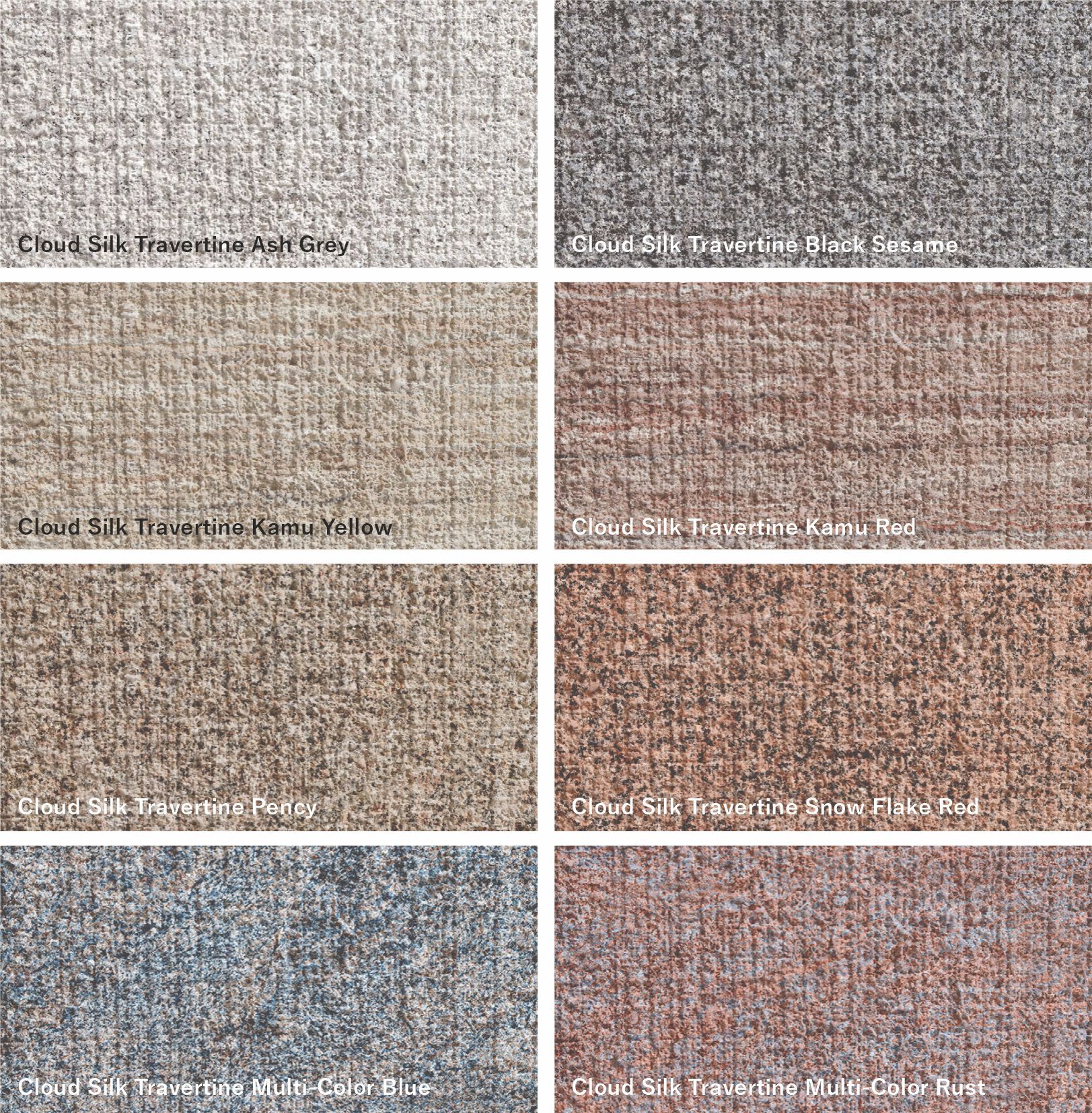 Cloud Silk Travertine Ash Grey (светло-серый травертин с мягкой шелковистой текстурой) — гибкий камень 1200×600 мм