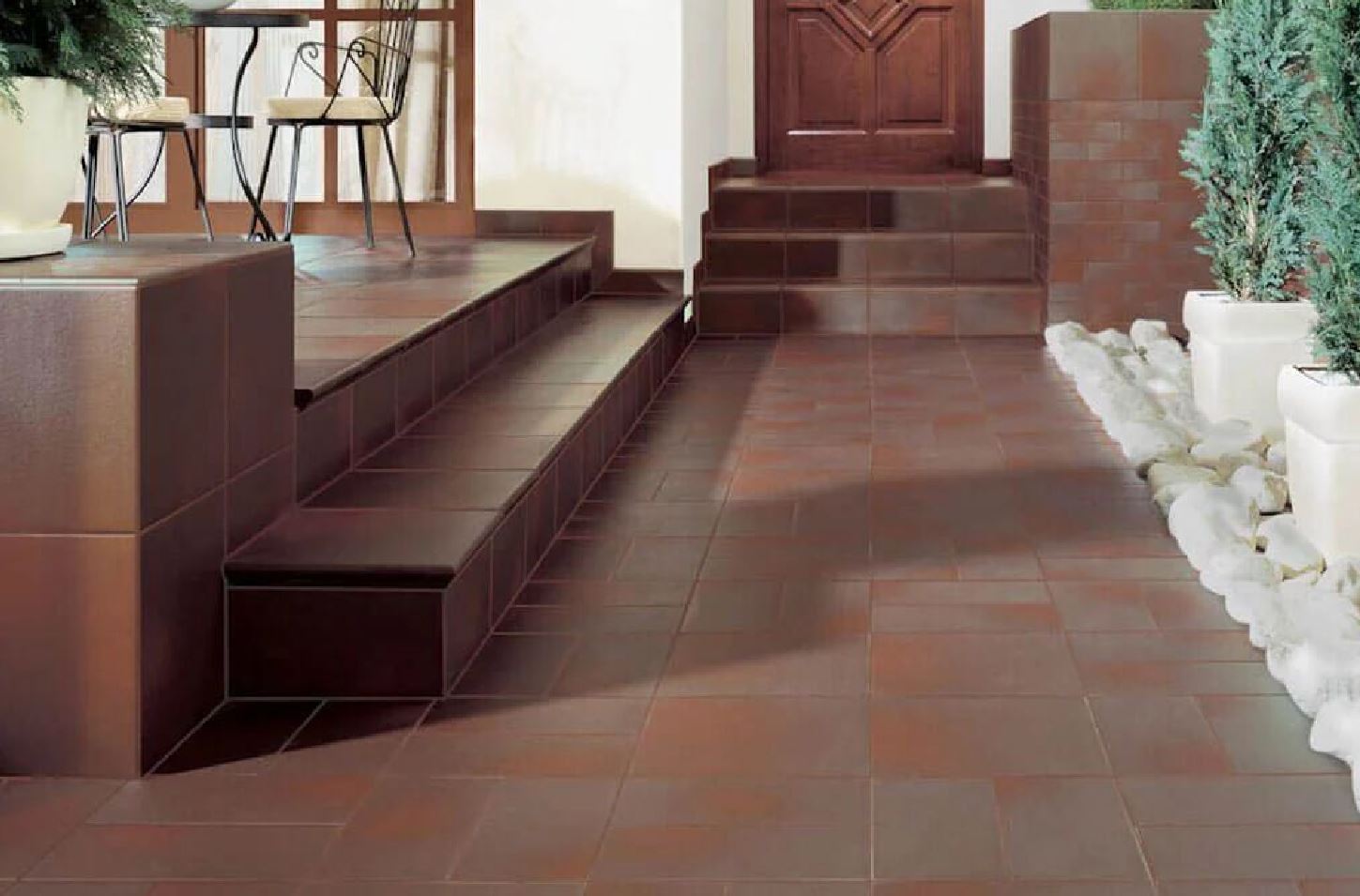 Cloud Brown Duro угловая клинкерная ступень с насечками 300x300x11 мм