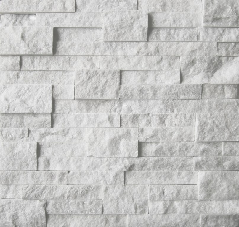 Фасадный облицовочный натуральный камень EcoStone Diamond White 41T