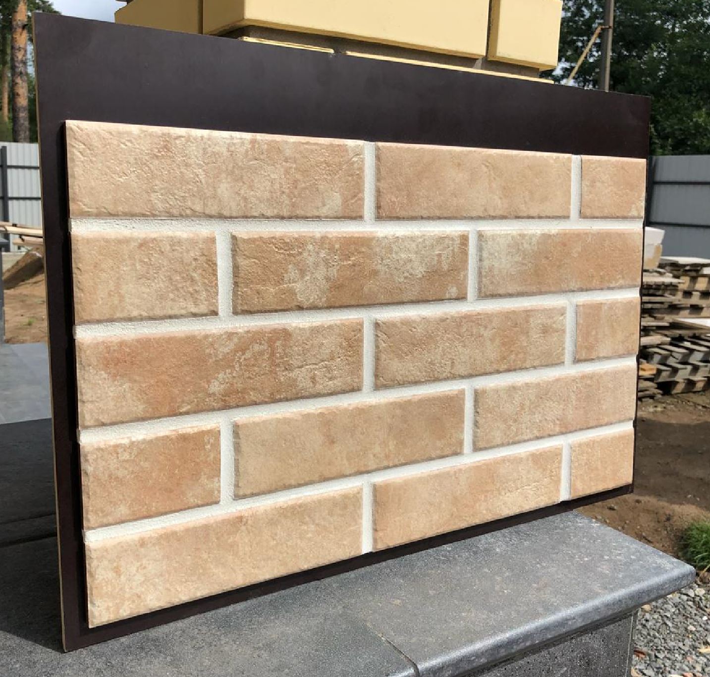 ILARIO BEIGE 245X66х7,4 мм Клинкерная фасадная плитка под кирпич облицовочная бежевая