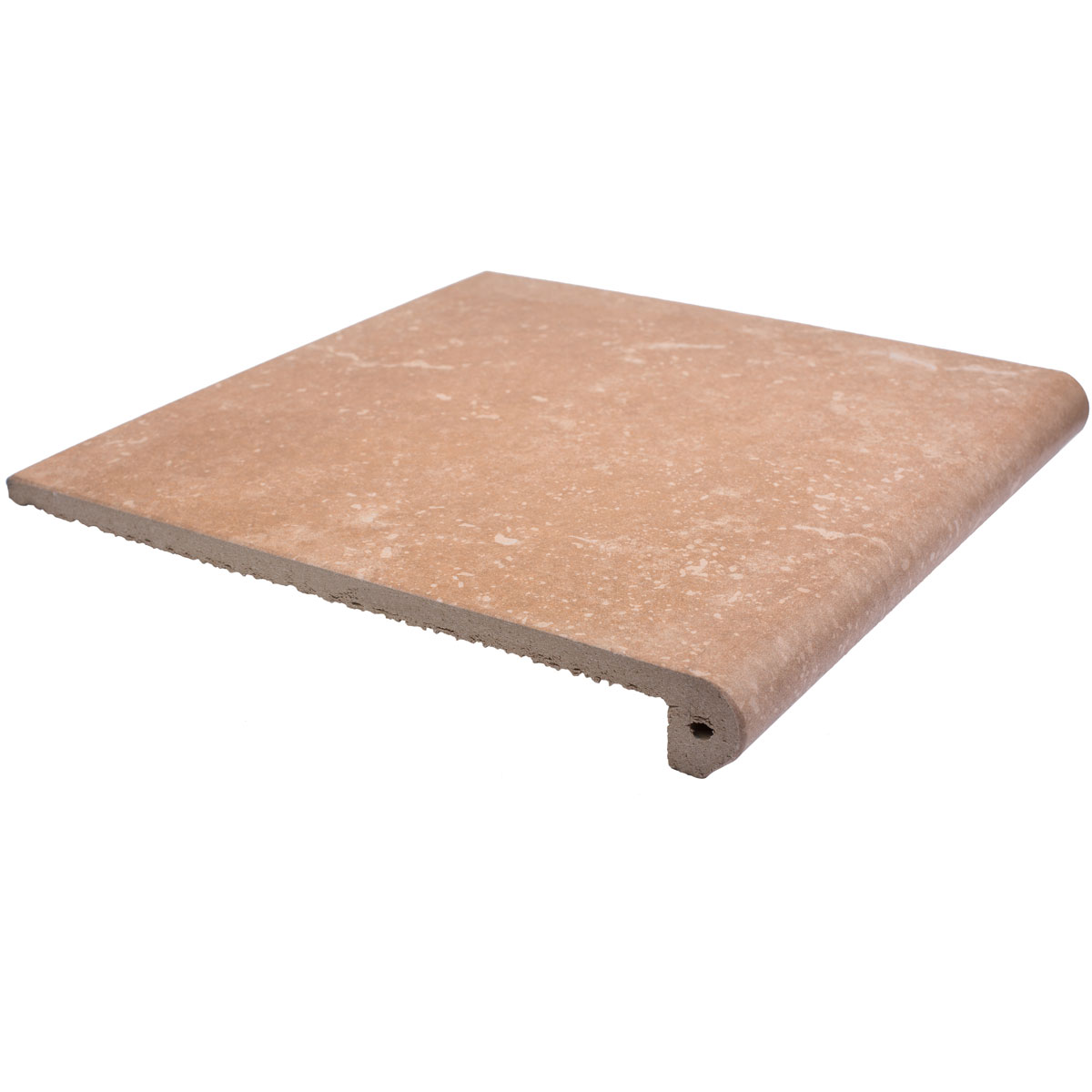 Stone Brown Exagres 330*330*12 мм, клинкерная ступень флорентинер- с капиносом, противоскользящая