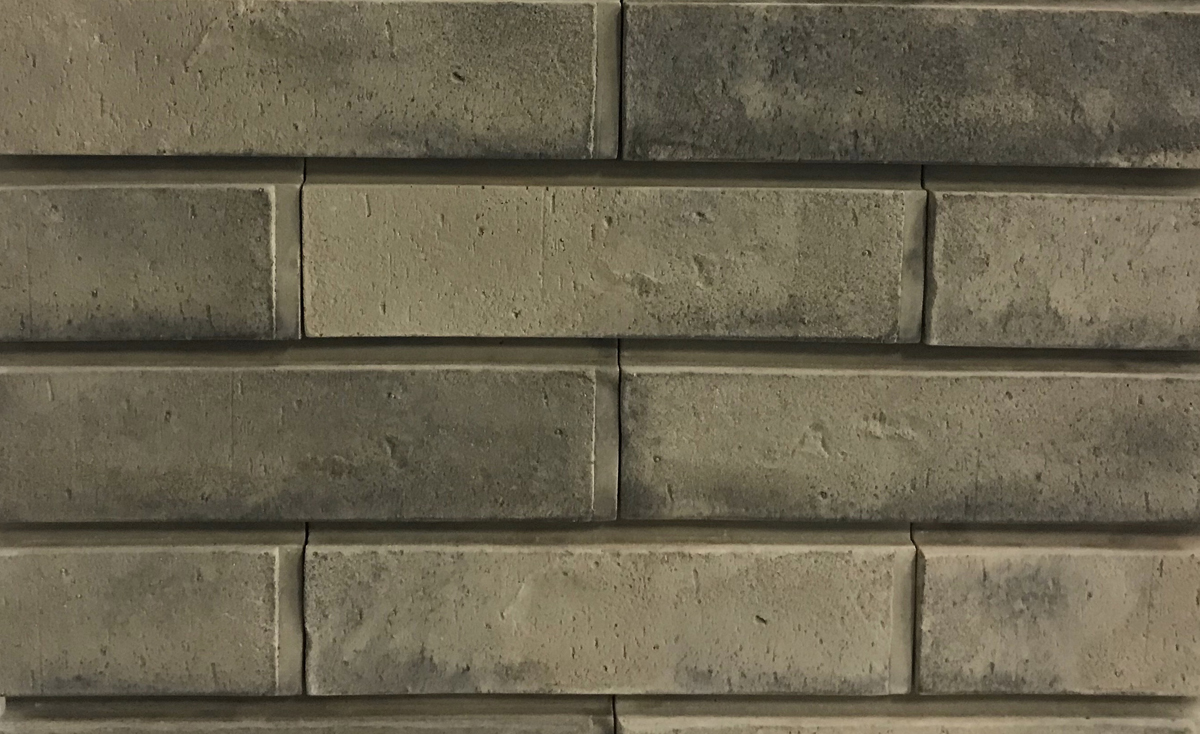 Боркум-5 Плитка под кирпич для навесного вент фасада с расшивкой шва  250X65X20 мм искусственный камень