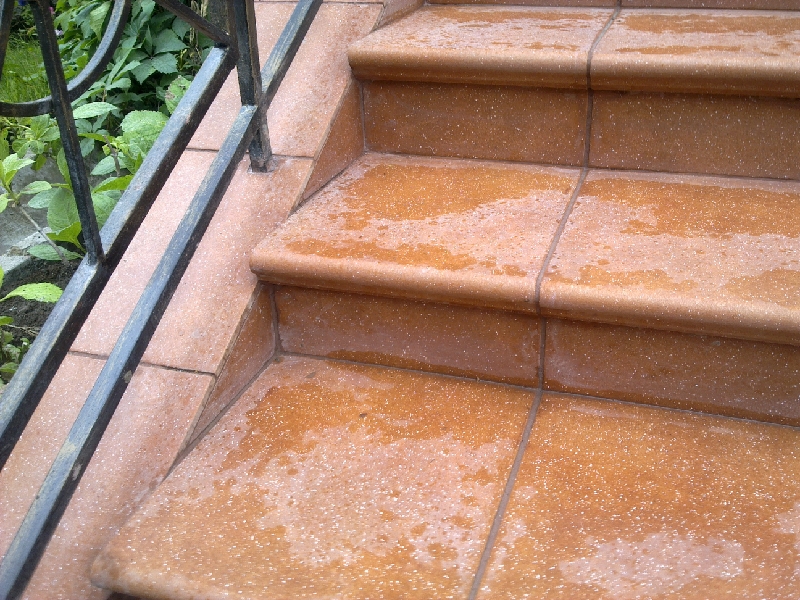 Клинкерная Плитка напольная противоскользящая Stroeher KERAPLATTE ROCCIA 841 rosso 240*115*10 мм