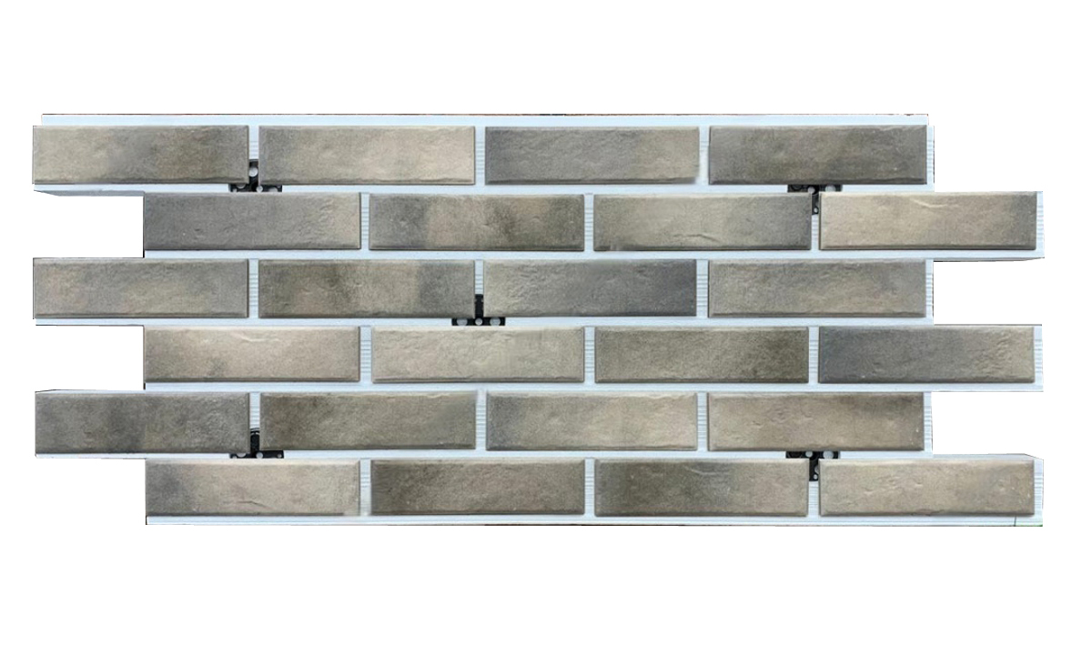 Retro Brick Pepper фасадная термопанель из пенополистирола ППС 50 мм с клинкерной плиткой