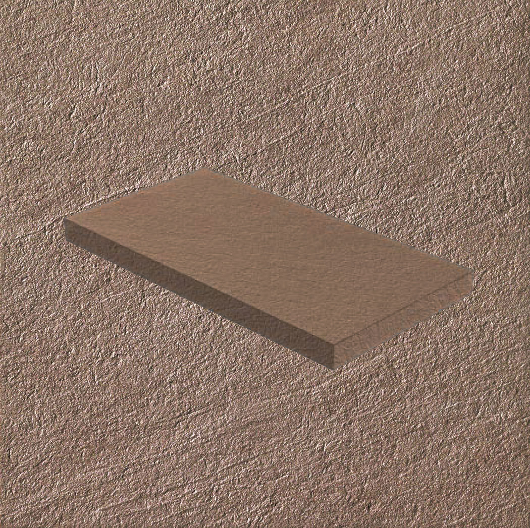 Тротуарная плитка Бежевая Lastra. Спец. Элемент- Ступень Угловая Лс Клиф Беж \ Cliff Beige Scalino Angolare Sx 330х600х20мм