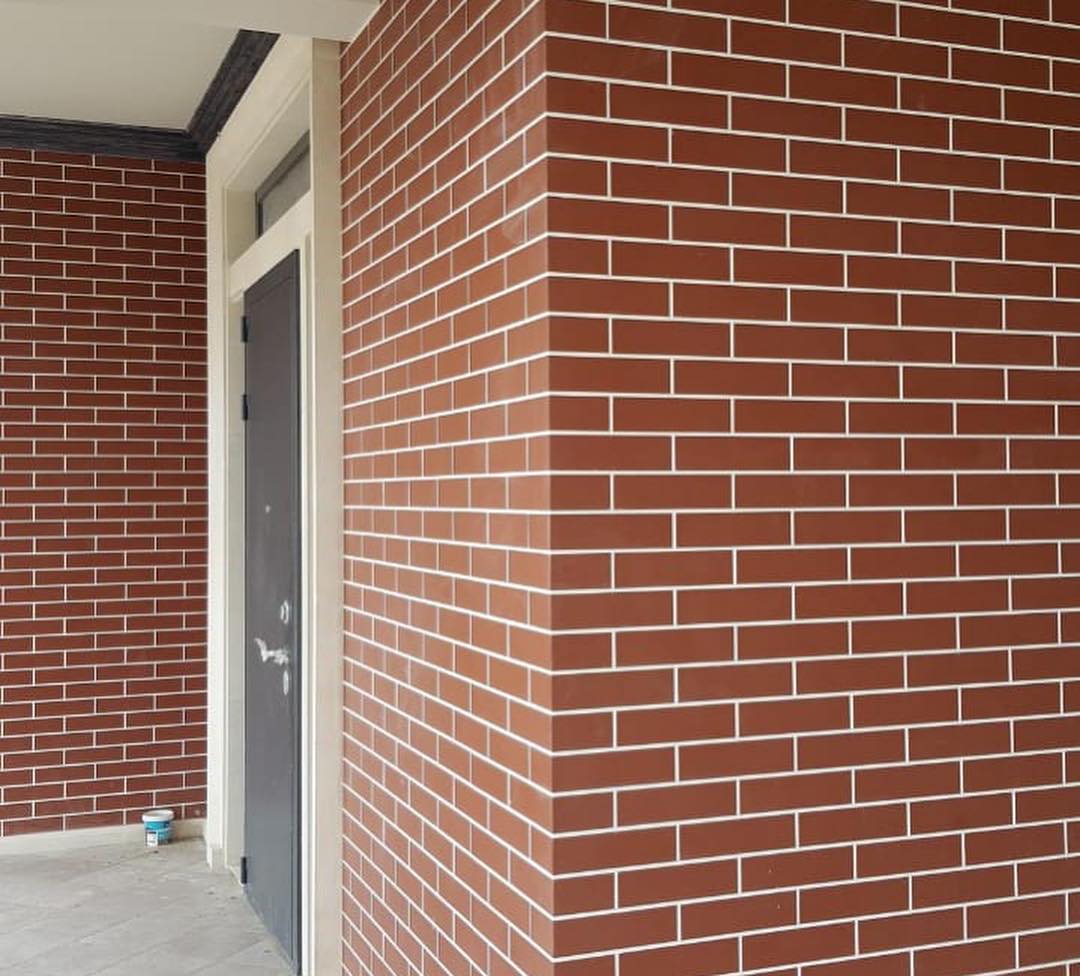 Natural Rosa Duro клинкерная ступень с насечками противоскользящая 300x300x11 мм