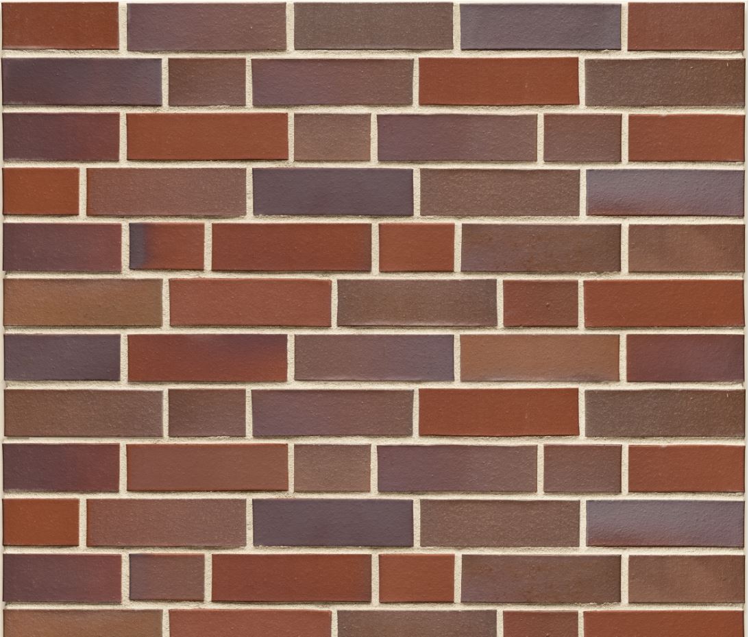 Кирпич облицовочный Клинкерный ABC 5554 Bevergern blau-bunt glatt 55NF 240*71*55 мм