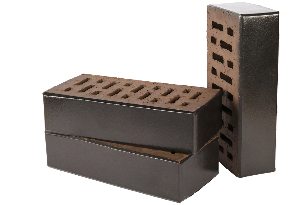 Кирпич клинкерный облицовочный антрацит, Lode KRYPTON гладкая, 250*120*65 мм