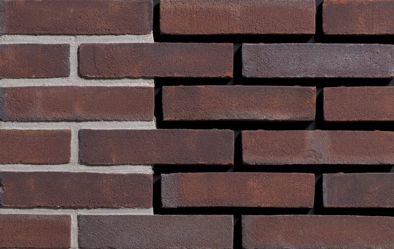 Vulkano WF 210х24х50 мм, Фасадная и Интерьерная Плитка ручной формовки под кирпич Engels baksteen