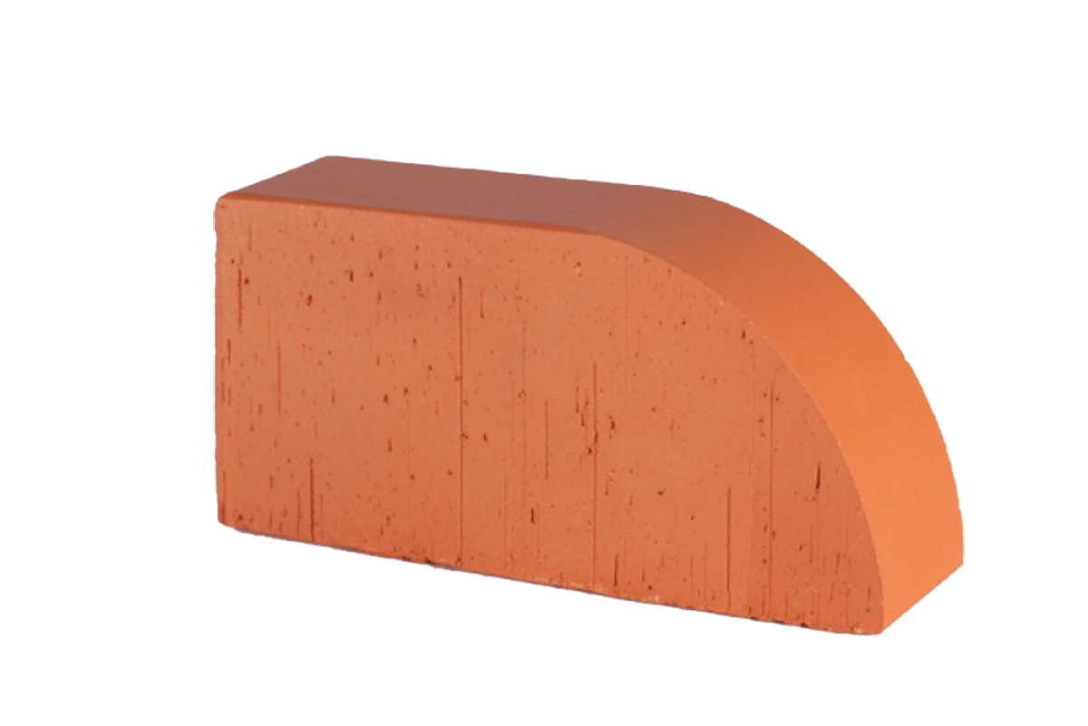 12.101117L Кирпич фигурный полнотелый красный Lode JANKA F17 гладкий, 250*120*65 мм