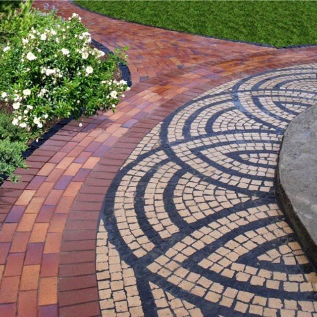 Тротуарная плитка / брусчатка Клинкерная ABC Herbstlaub-geflammt (Хербстлауб-гефламмт), делится на 8 частей 240*118/60*60*52 мм