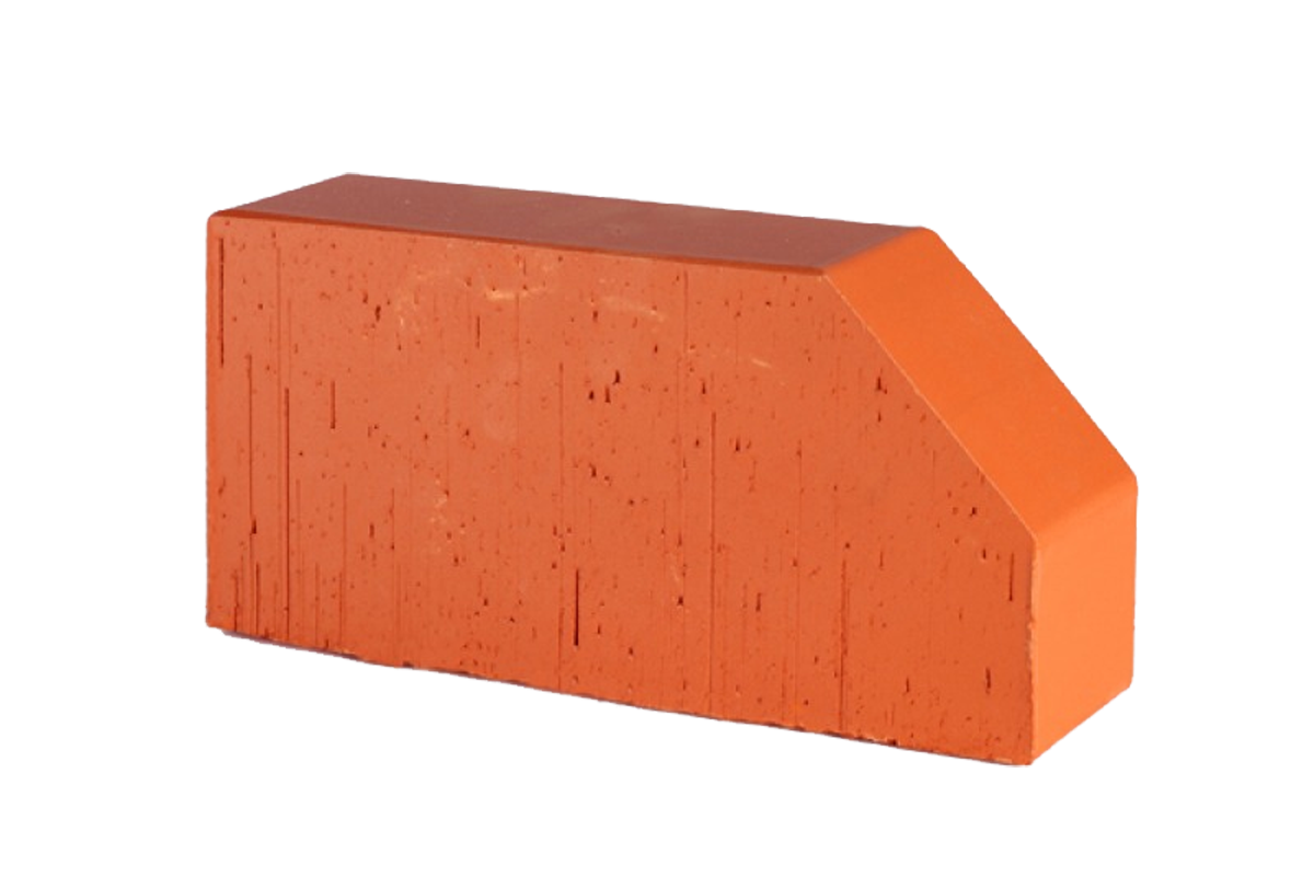 12.101106L Кирпич фигурный полнотелый красный Lode JANKA  F6 гладкий, 250*120*65 мм