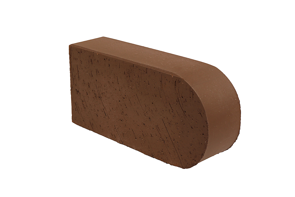 Кирпич фигурный полнотелый Lode Brunis F22 гладкий, 250*120*65 мм