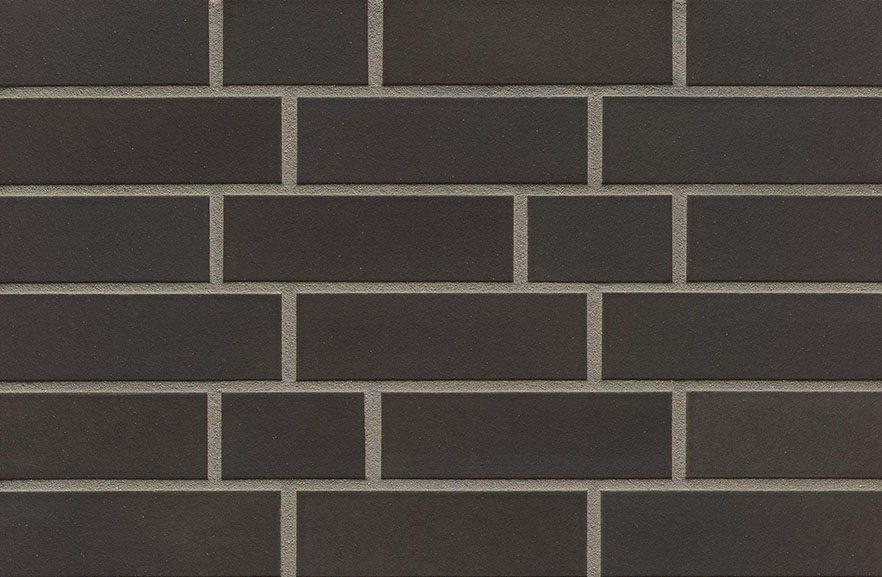 Dresden Noir smooth, NF 240*71*10 мм, антарцит клинкерная фасадная плитка облицовочная под кирпич ABCklinker