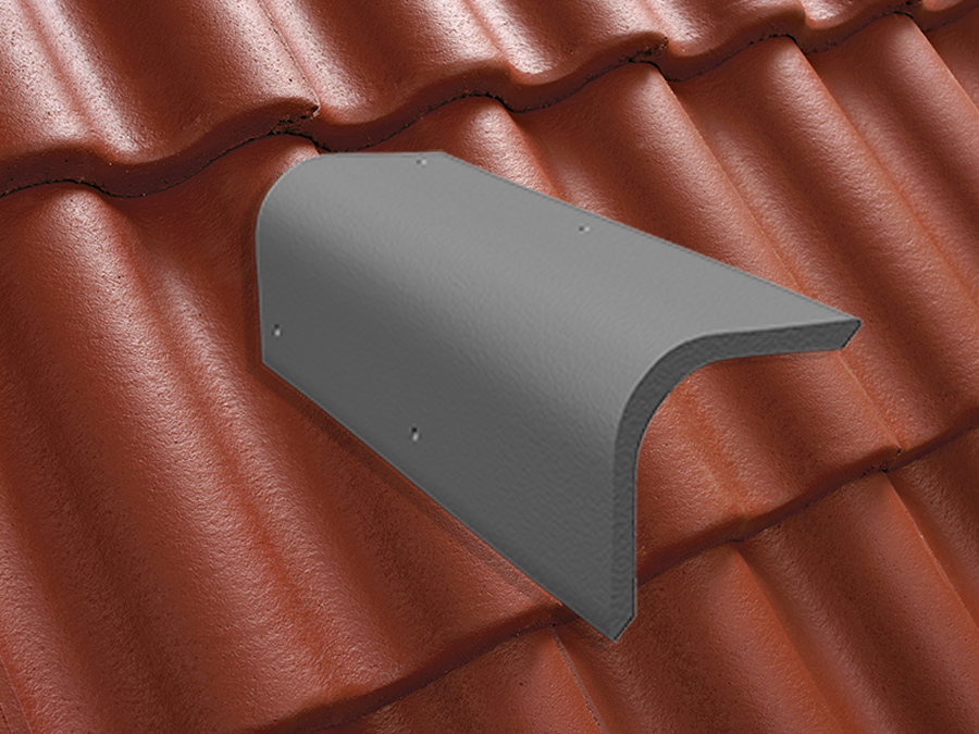 Торцевая черепица натуральная цементно-песчаная Classic красный 26, Kriastak Baltic tile