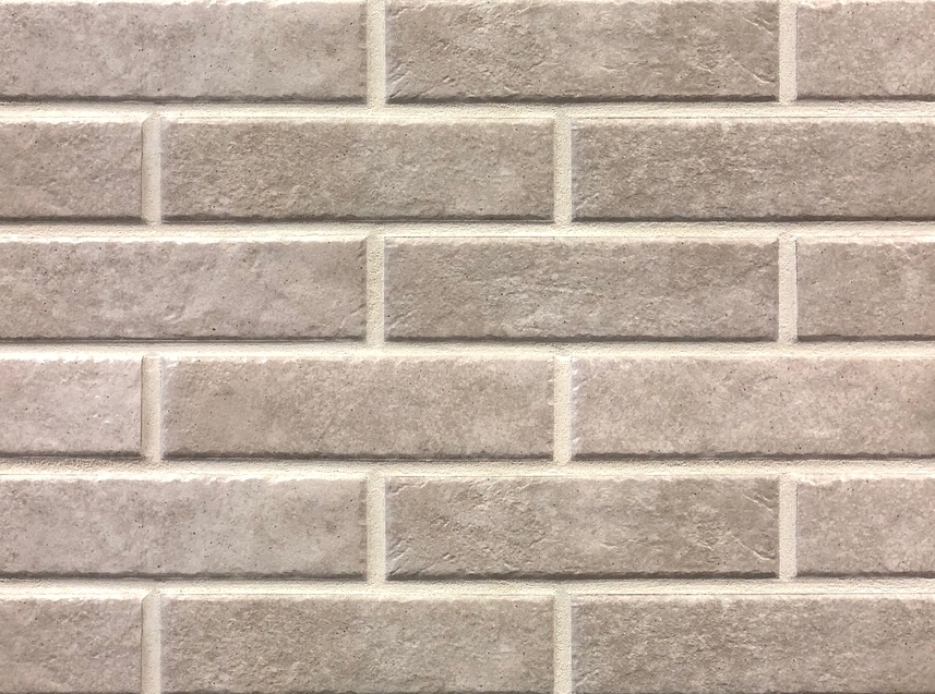 Viano Beige 245X66х7,4 мм Клинкерная фасадная плитка под кирпич облицовочная, серый беж
