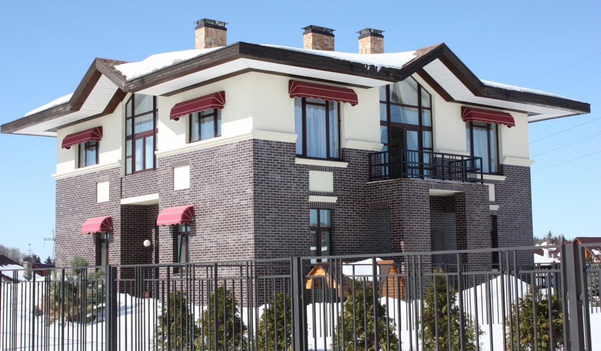 Ласточкин хвост Клинкерная фасадная плитка облицовочная ABC Aubergine 240*71*14 мм