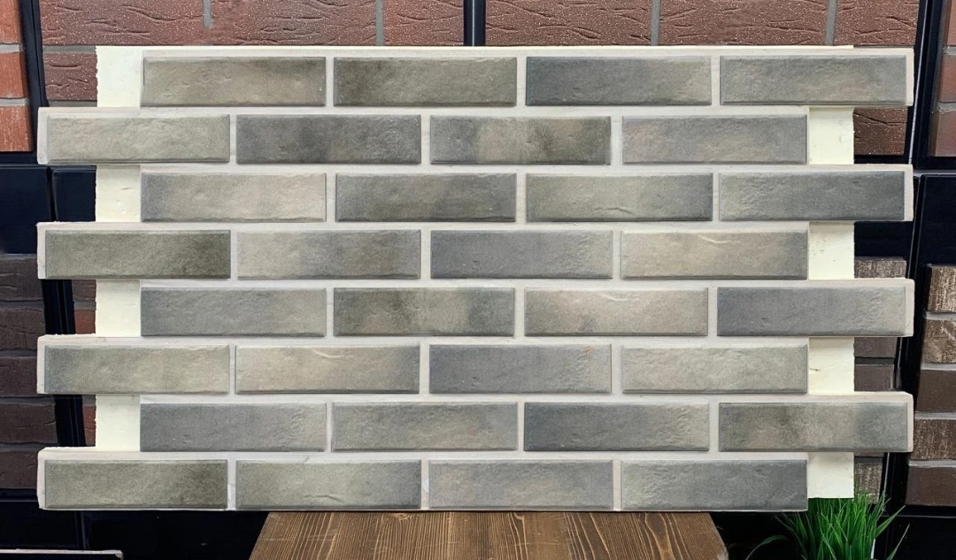 Retro Brick Pepper фасадная термопанель из пенополиуретана ППУ 65 мм