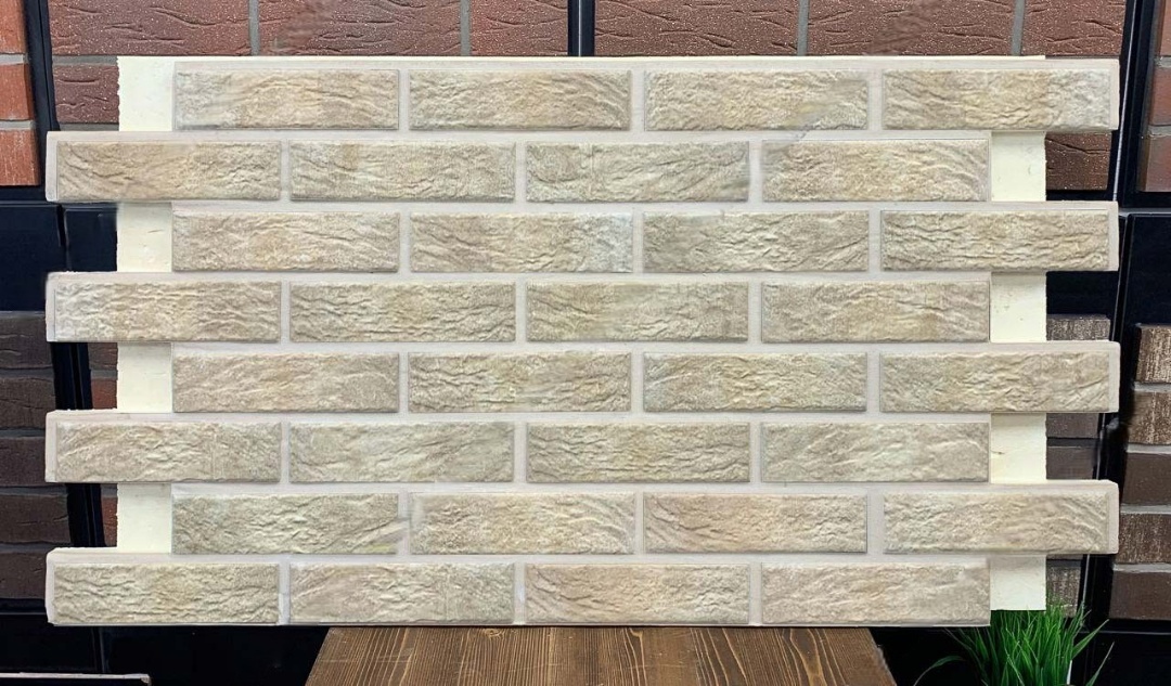 Loft Brick Salt фасадная термопанель из пенополиуретана ППУ 65 мм