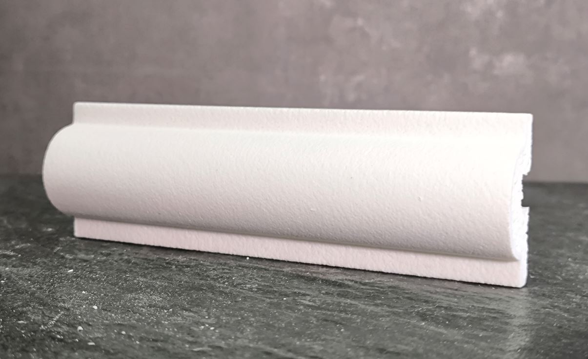 Молдинг для фасада - лепнина, декор из пенополистирола МВ-60/2 60*30*2000 мм