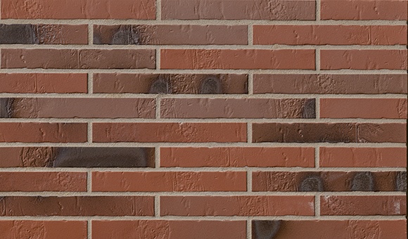 Фасадная Термопанель из пенополистирола ППС 60 мм с клинкерной плиткой Teuto Rot-bunt Kohlebrand Schieferstruktur 365*52*10 мм