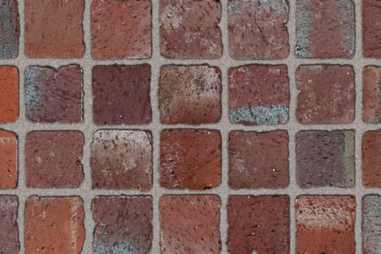 Тротуарная плитка / брусчатка Клинкерная красная LHL klinker MOSAIKA 50*50*51 мм