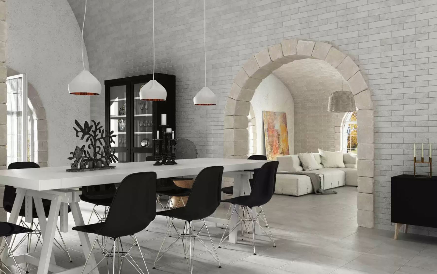 Manhattan White Exagres 330*330*10 мм, напольная клинкерная плитка противоскользящая