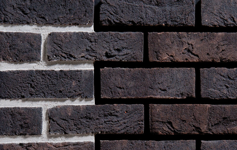 Obsidiaan DF 215х24х65 мм, Фасадная и Интерьерная Плитка ручной формовки под кирпич Engels baksteen