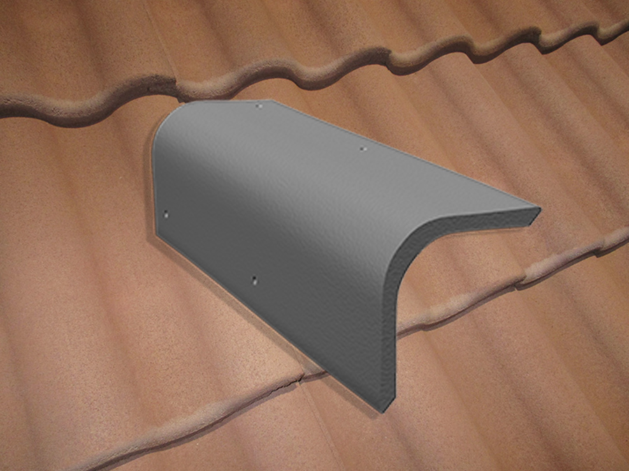 Торцевая черепица натуральная цементно-песчаная Light неокрашенный красный 71, Kriastak Baltic tile