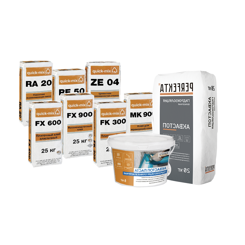 Кладочные смеси, клеи, затирки