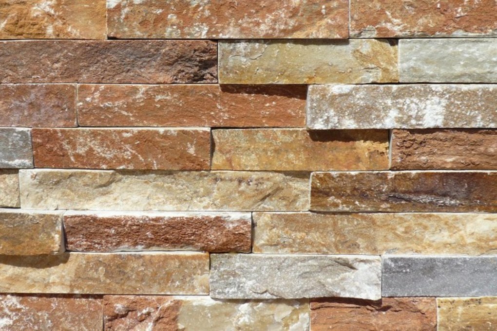 Фасадный облицовочный натуральный камень EcoStone Sunset Gold 14N