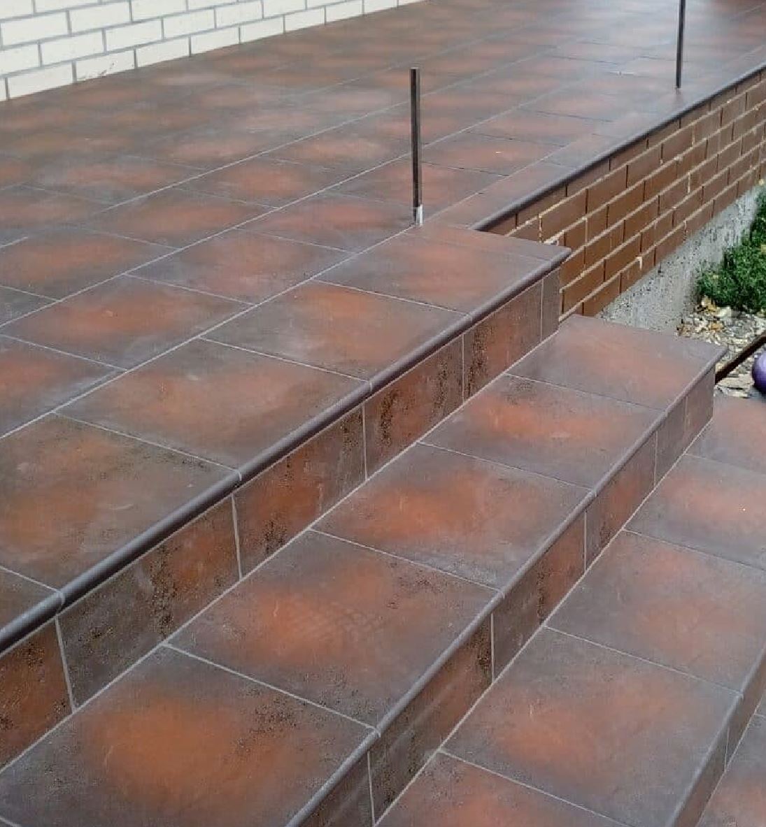 Cloud Brown Duro клинкерная ступень с насечками противоскользящая 300x300x11 мм