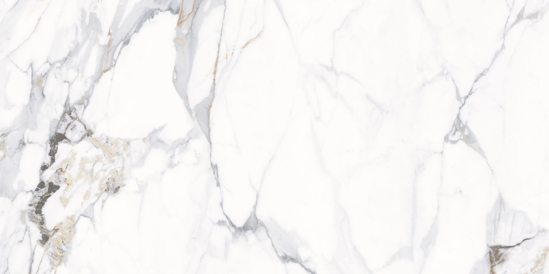 Polished Stone Sunis White (белоснежный полированный мрамор с прожилками)  гибкий камень 1200×600 мм