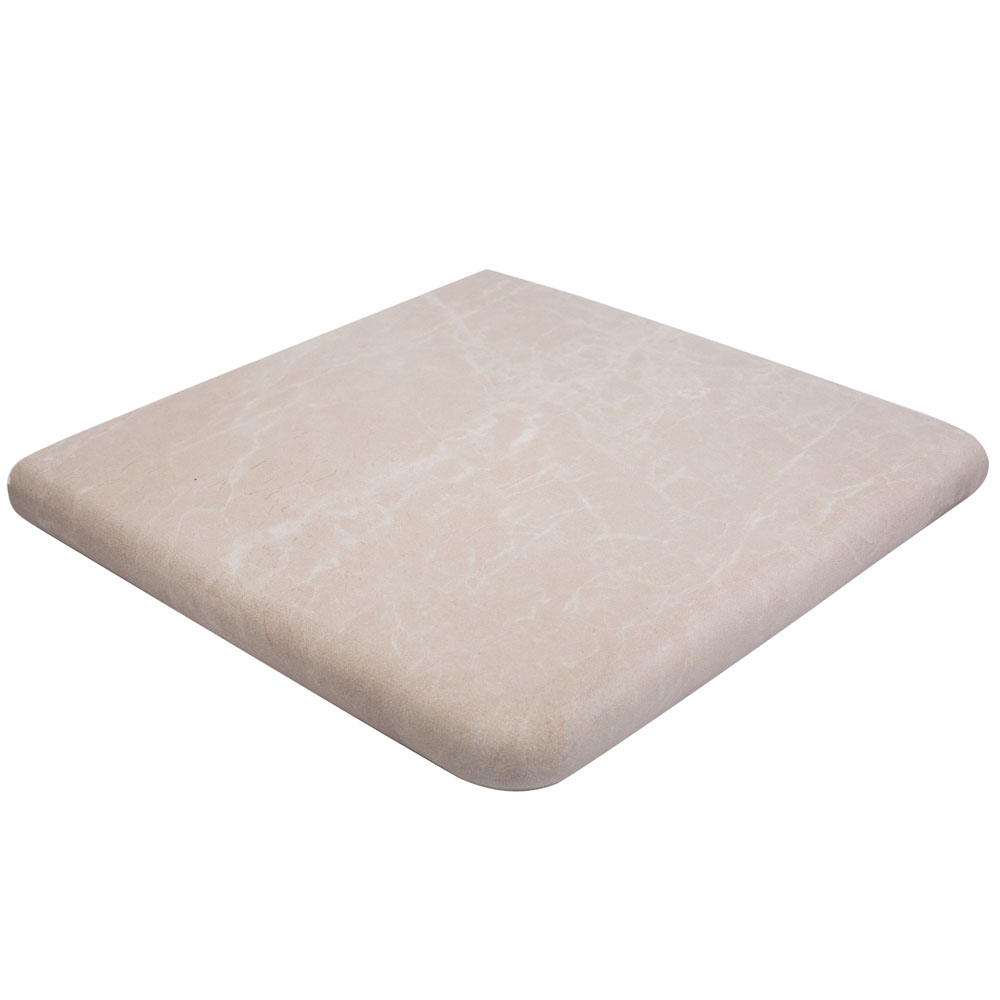 Nevada LIMESTONE Exagres 330*330*12 мм, клинкерная угловая ступень флорентинер с капиносом, противоскользящая