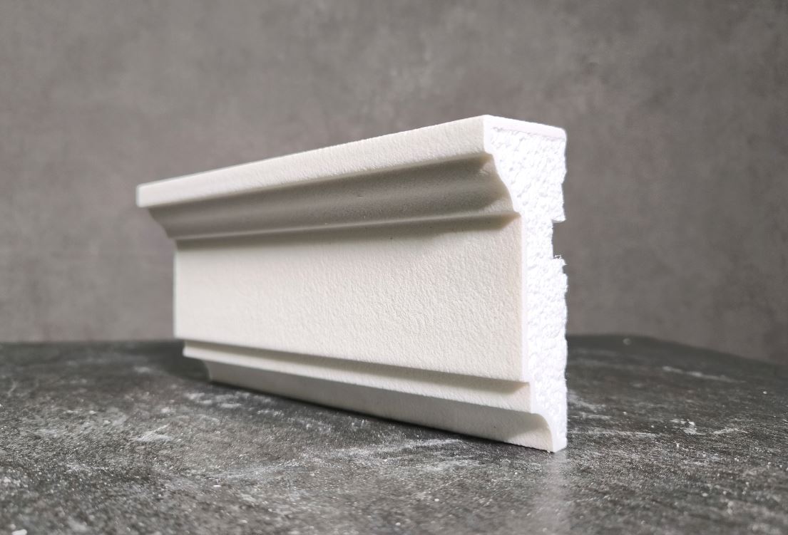 Молдинг для фасада - лепнина, декор из пенополистирола МВ-105/2 105*50*2000 мм