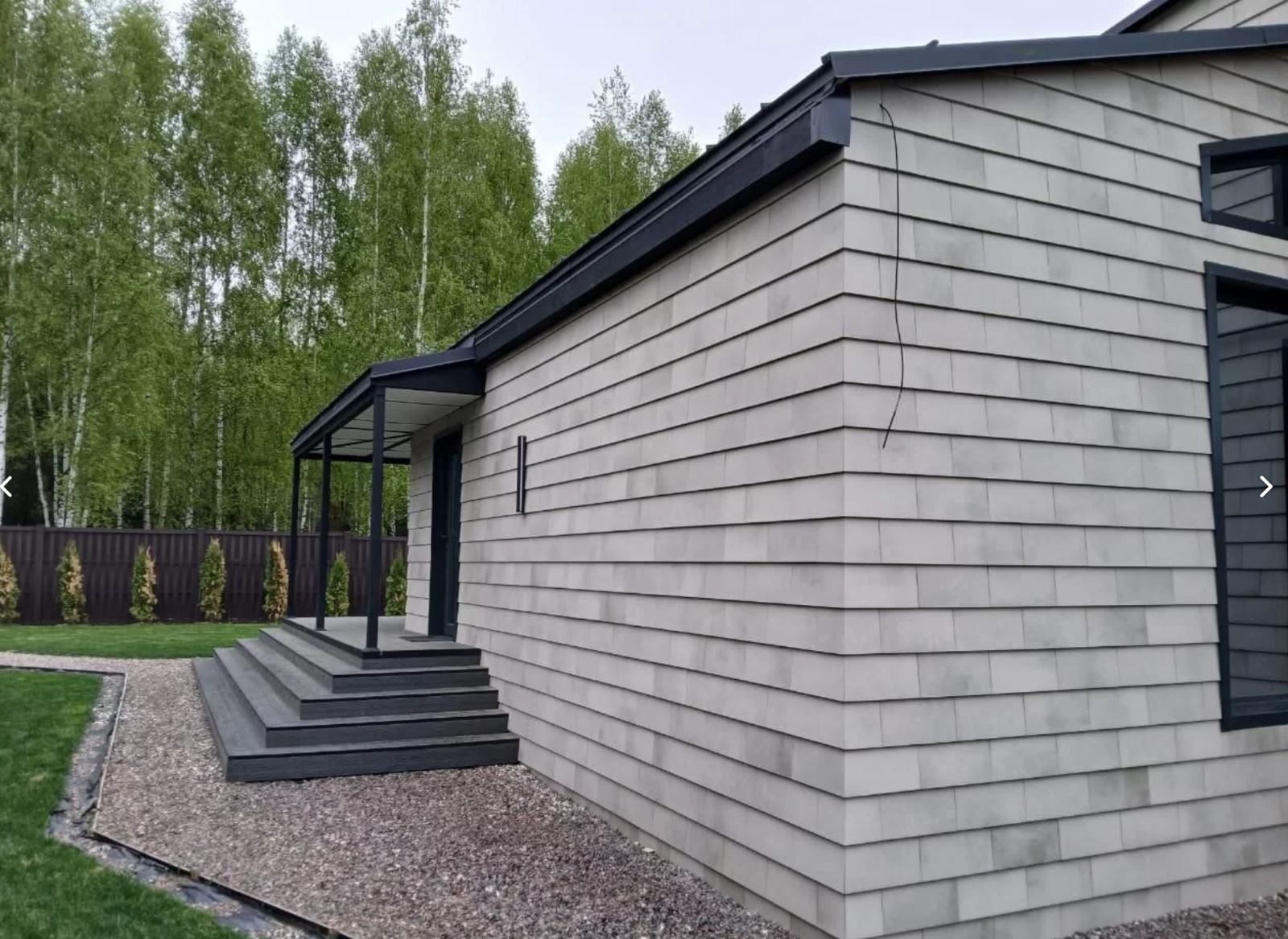 Tempio Rustikotta LIGHT GREY FLAMED 200x400x14мм Дранка керамическая плитка для навесного вент Фасада и Кровли