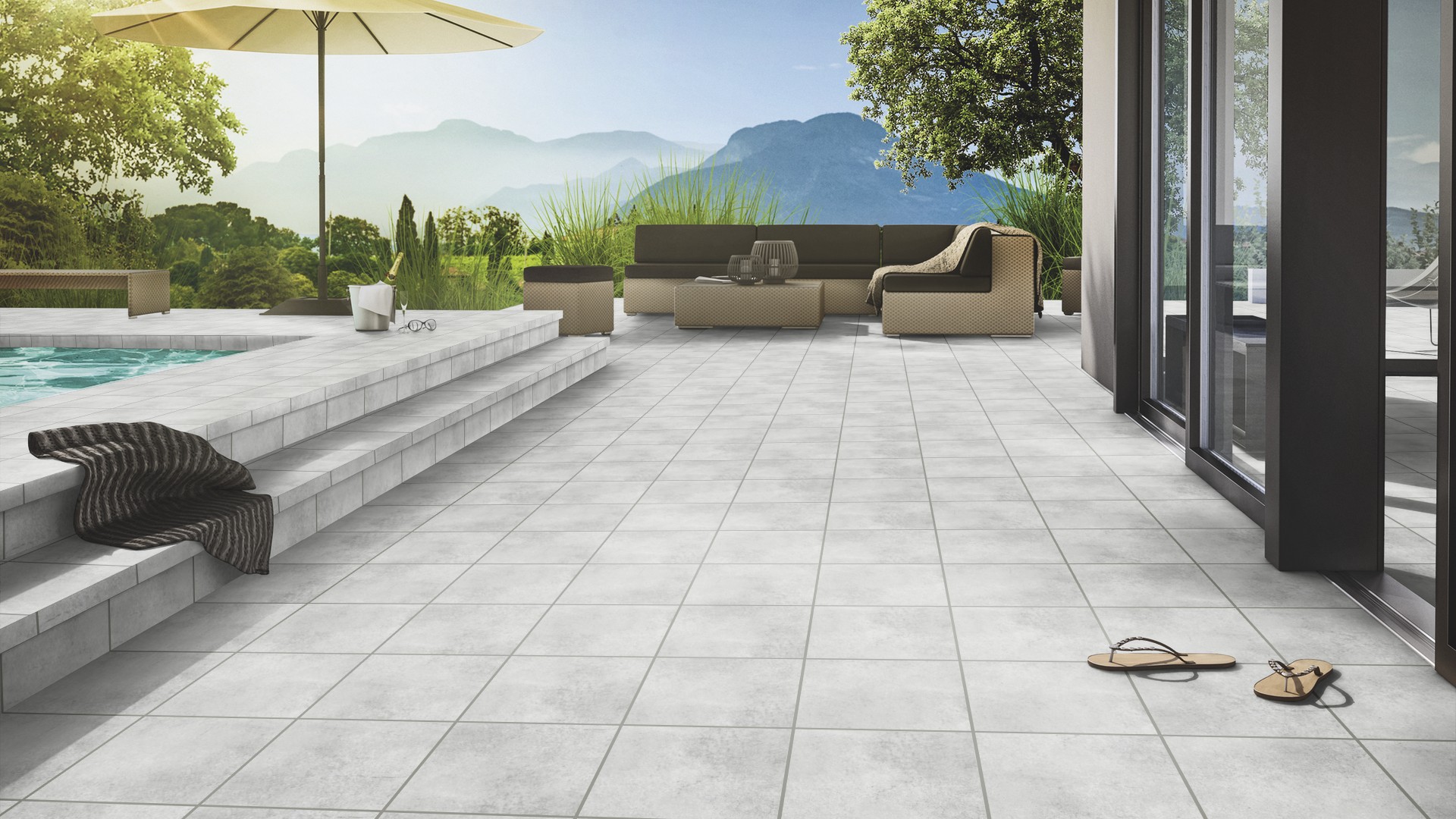 Клинкерная Плитка напольная противоскользящая Stroeher KERAPLATTE AERA 720 baccar 240*240*10 мм