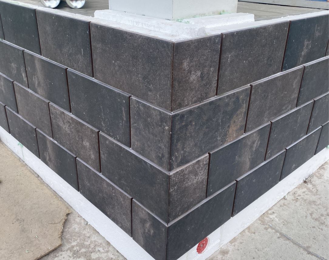 Клинкерная плитка Viano Antracite 300X148х7 мм морозостойкая фасадная и цокольная плитка