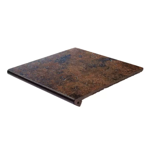 Metalica Cherry Exagres 330*330*12 мм, клинкерная ступень флорентинер- с капиносом, противоскользящая