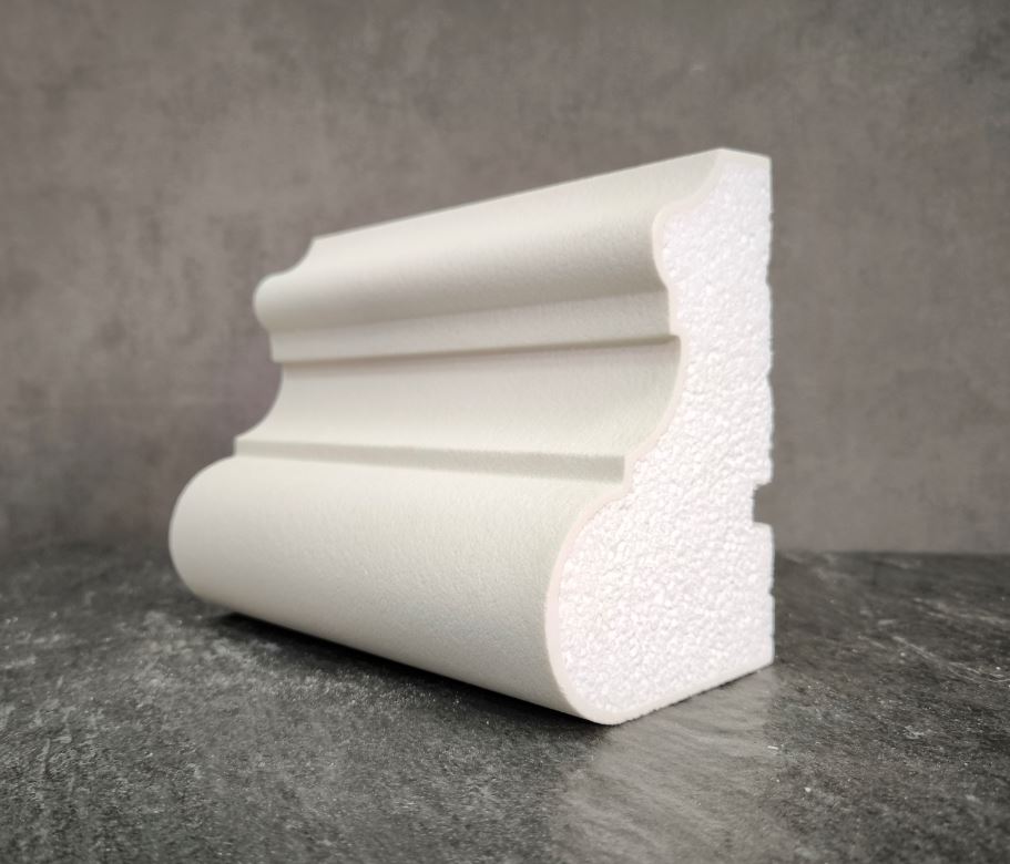 МОЛДИНГ цокольный для Фасада и Интерьера - лепнина, декор из пенополистирола ЦВ-150/4 150*100*2000 мм