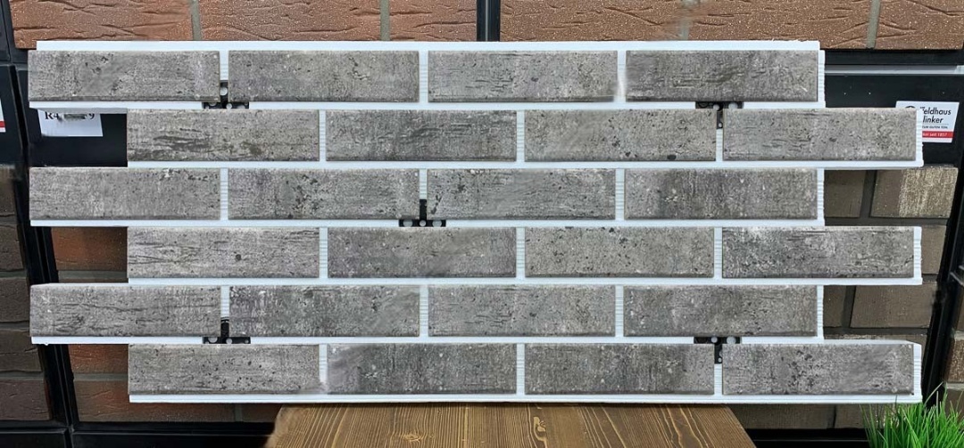 Cement Dark фасадная термопанель из пенополистирола ППС 50 мм с клинкерной плиткой