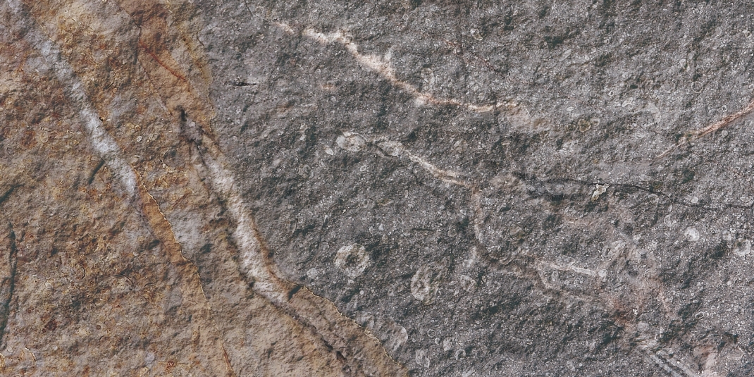 Rough Surface Rock Mottle Brown ( камень коричнево-песчаной текстуры с натуральными пятнами )— гибкий камень 1200×600 мм