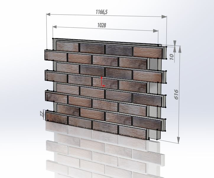 Loft Brick Cardamon фасадная термопанель из пенополиуретана ППУ 65 мм