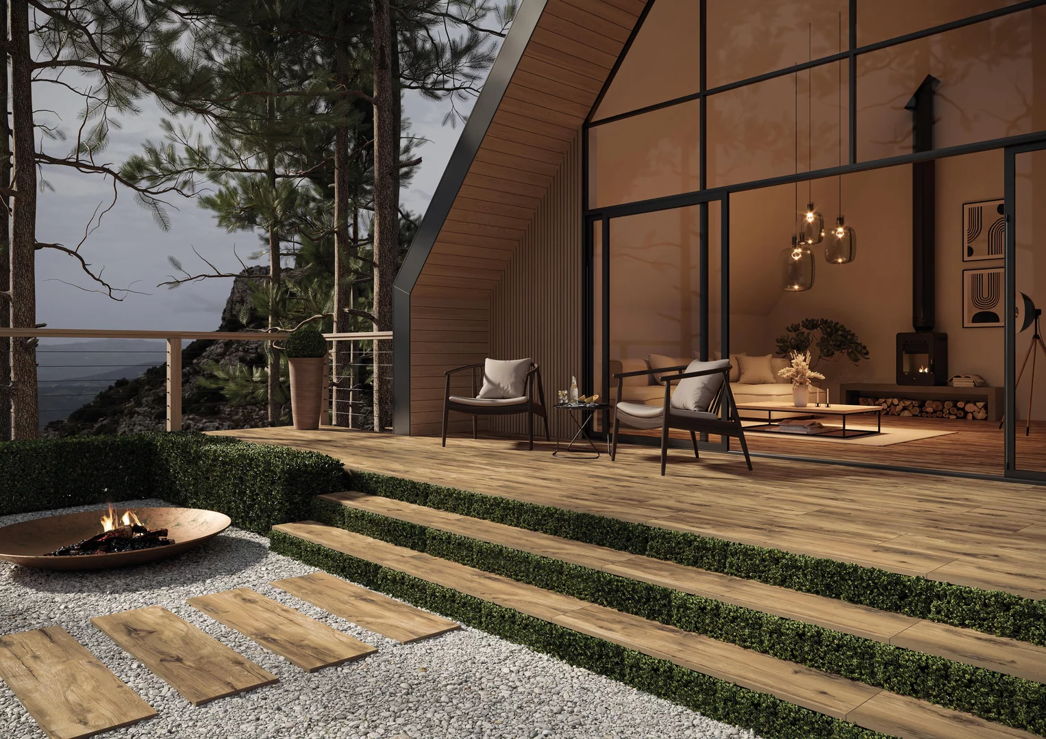 Rustland Brown Gres 295*1195*20 мм тротуарная плитка уличная, противоскользящая, керамогранитная Paradyz