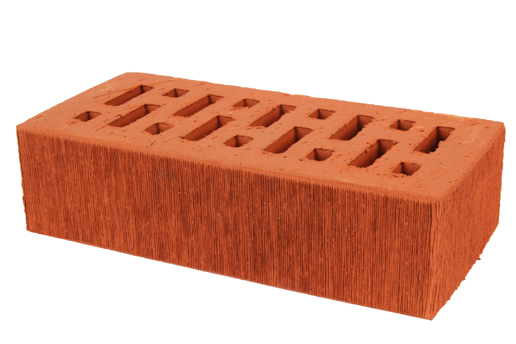 Кирпич клинкерный облицовочный красный, Lode ASAIS JANKA штрихованная, 250*120*65 мм