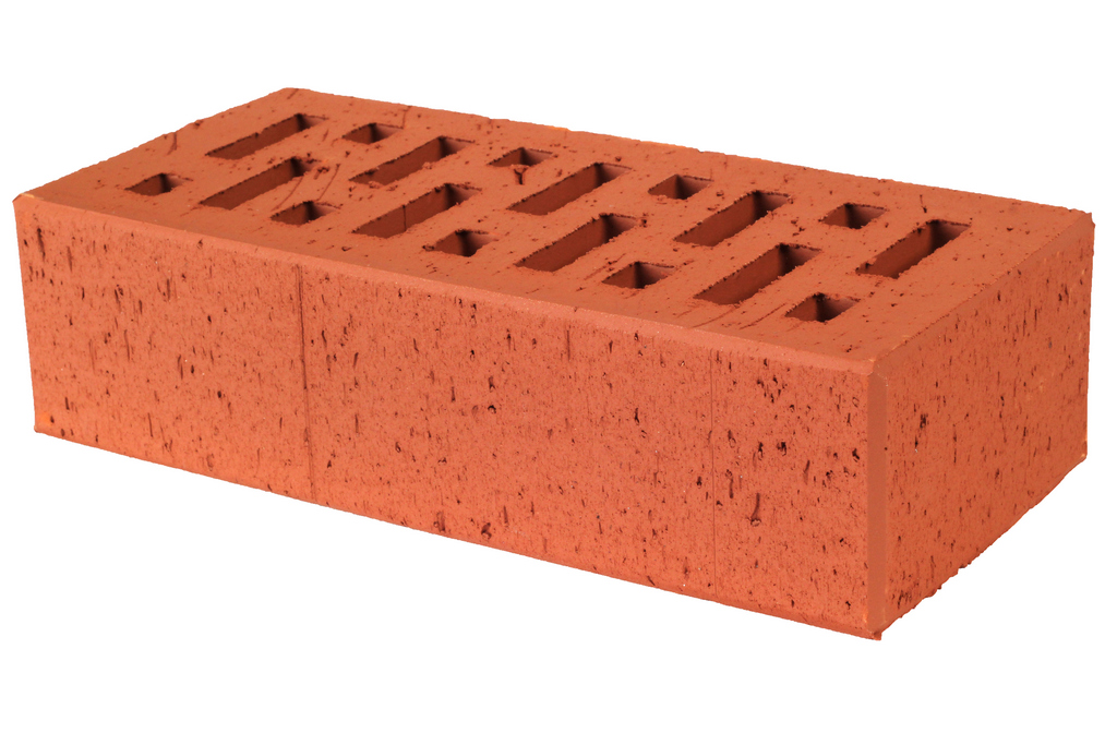 Lode SKARBAIS JANKA шероховатый, 250*120*65 мм, Печной Кирпич керамический пустотелый, терракотовый, красный
