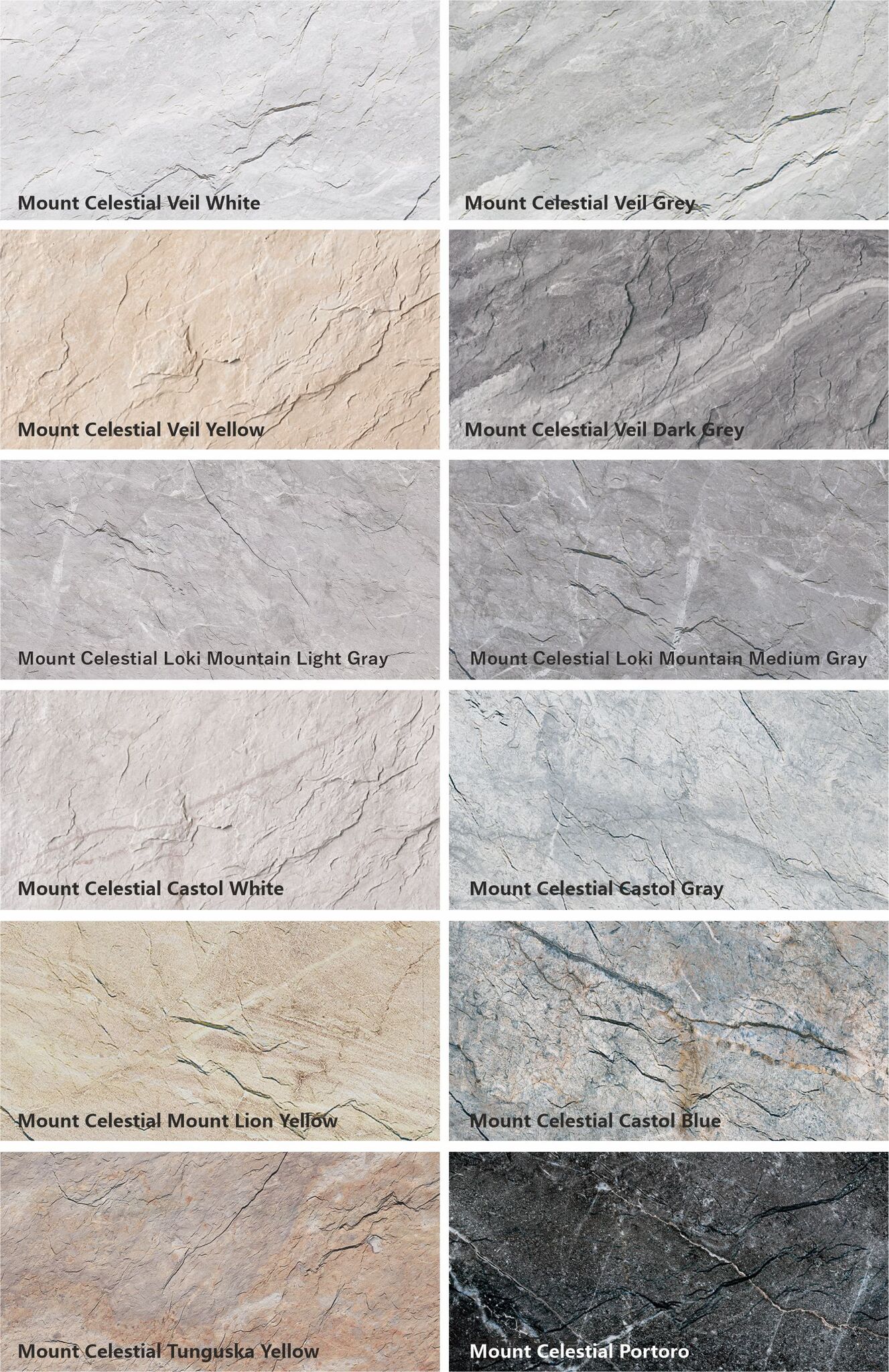 Mount Celestial Loki Mountain Light Grey (светло-серый камень с мягкой структурой горной породы)  гибкий камень 1200×600 мм