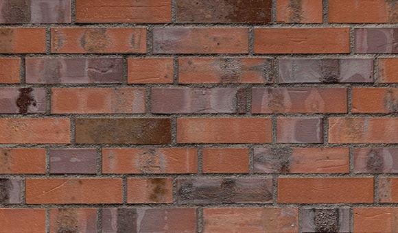 Кирпич облицовочный Клинкерный ABC 8554 Schleswig blau-bunt Kohlebrand Fußsortierung NF 240*115*71 мм