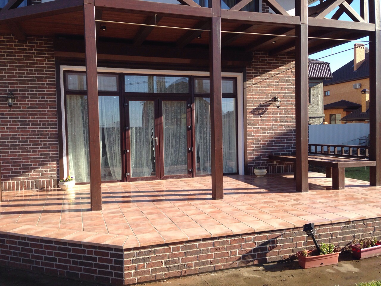 Клинкерная Ступень лофт Угловая противоскользящая плитка Stroeher KERAPLATTE AERA X 755 camaro 340*340*35*11 мм